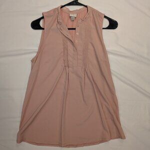A new day pink sleeveless blouse, small